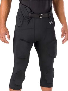 Under Armour Football Padded Pants 3/4-Length Compression Joggers